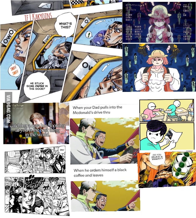 Jojo part 4 meme mashup - 9GAG