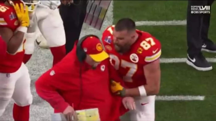 super bowl kelce pushes reid