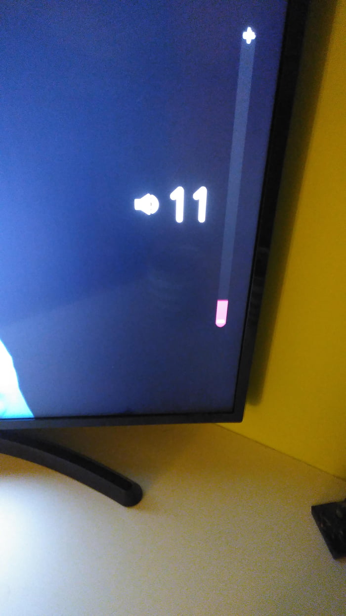 TV volume goes up to 100 but 13 is more than loud enough. What are the