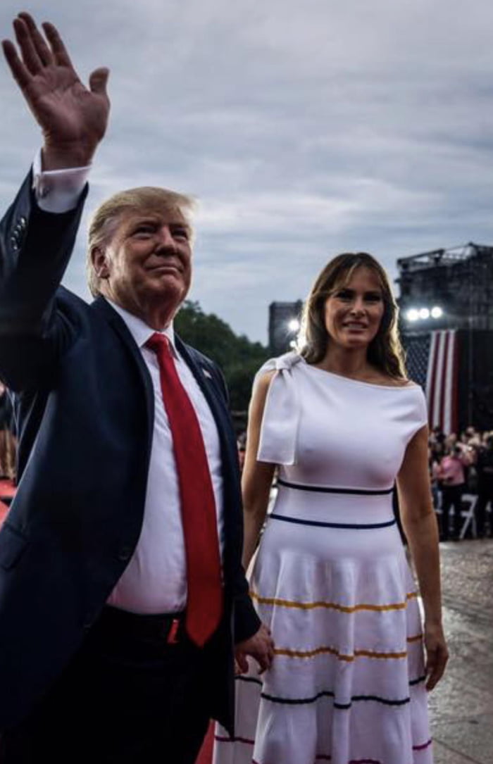 Melania 4th of july dress wet sale