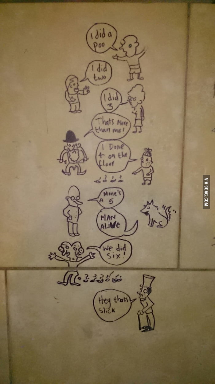Best toilet graffiti I've seen in a while 9GAG