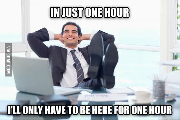 I'm looking at the clock at work and I can't help but think this. - 9GAG