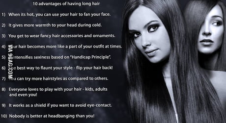 10 Advantages Of Long Hair 9gag