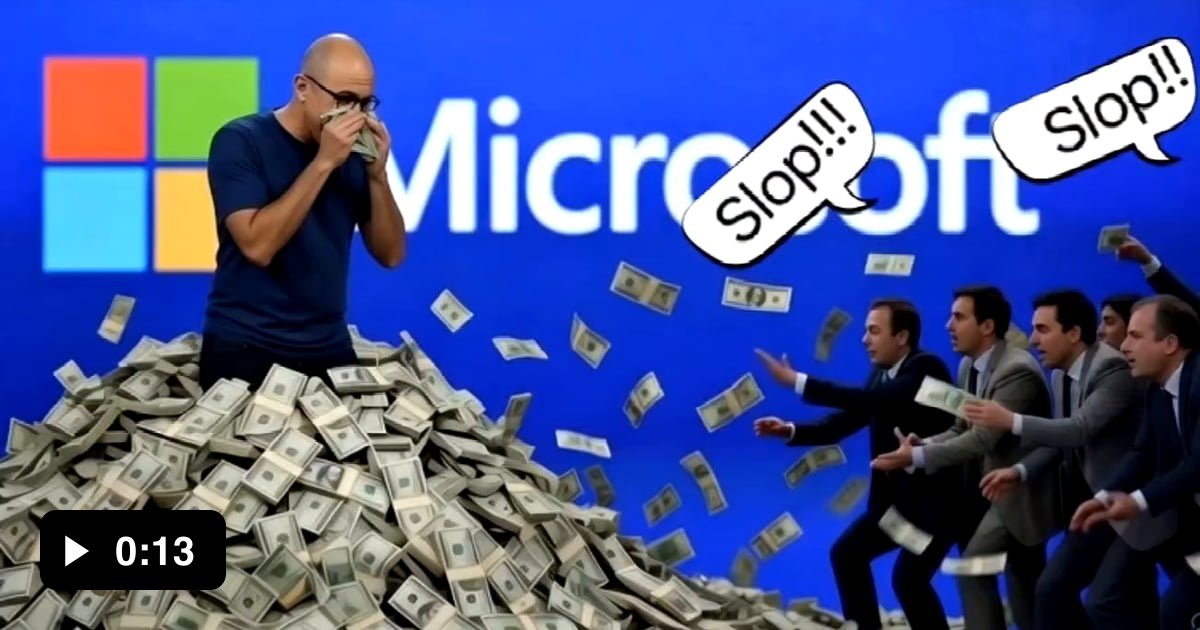 Microsoft CEO Begs Users to Stop Calling It "Slop" - 9GAG