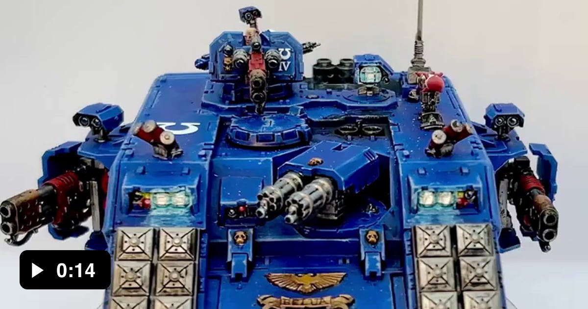 Space Marine Land Raider Crusader Ultramarine Style 9GAG