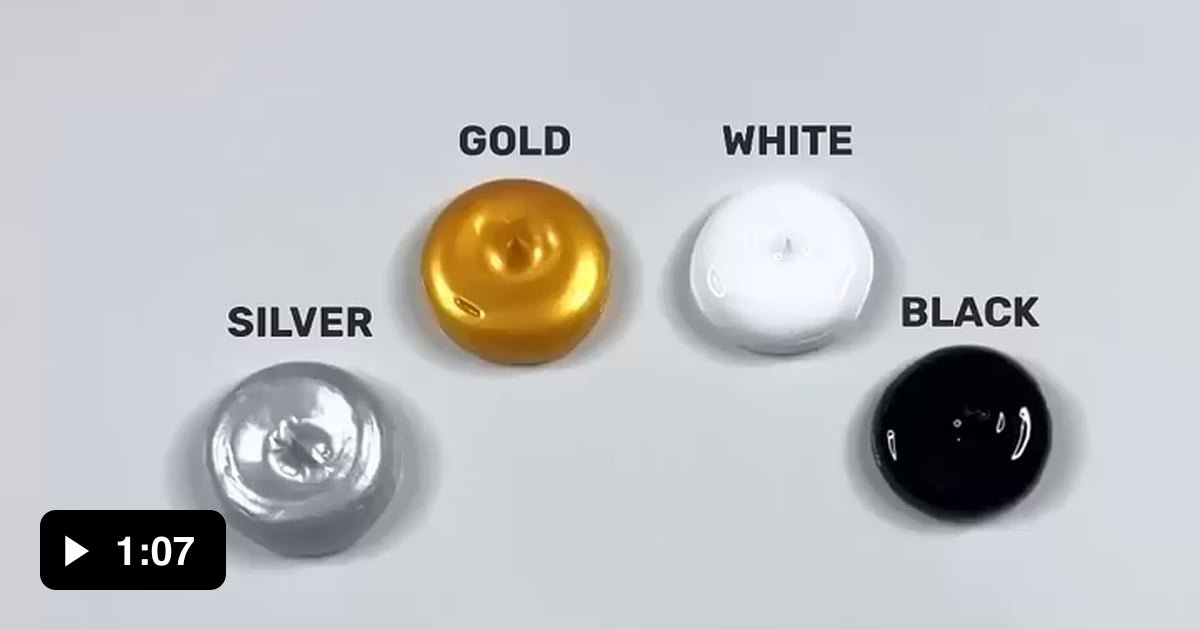 Oddly Satisfying Metallic Mixology - 9GAG