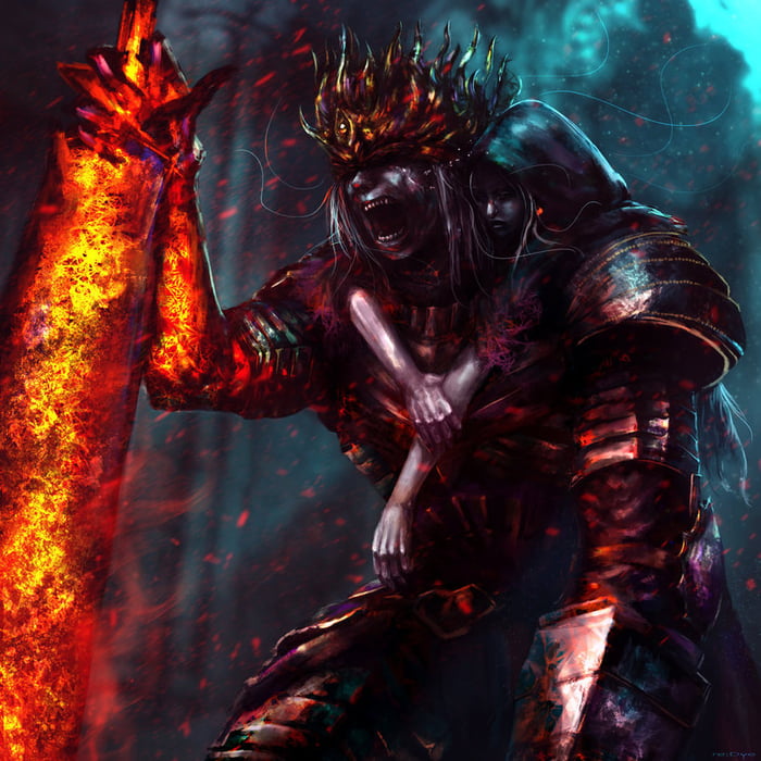 Dark Souls 3 Lothric & Lorian fan art done by Re-dye from DeviantAr...