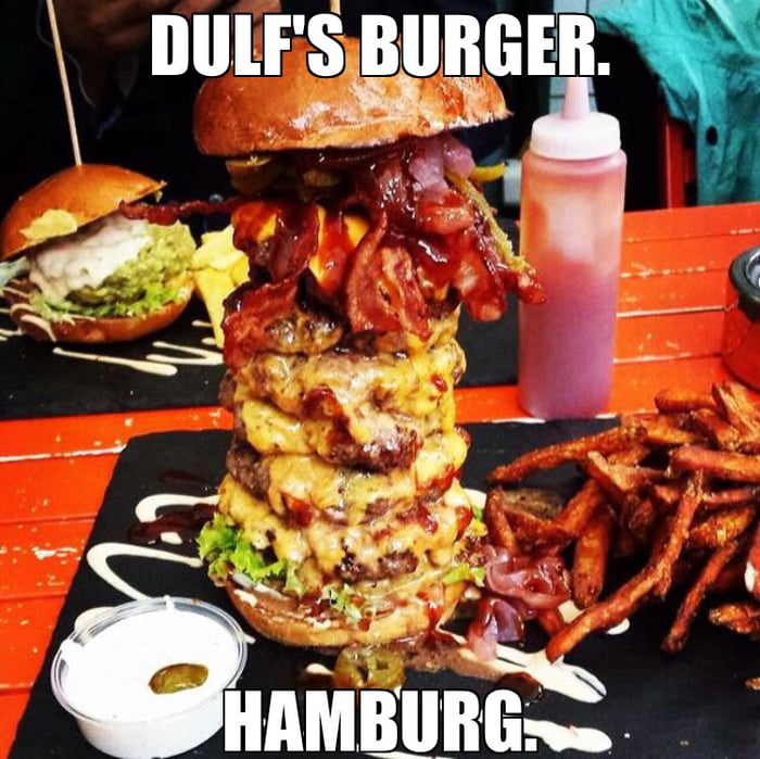 Best Burger in Hamburg, Germany. Dulf