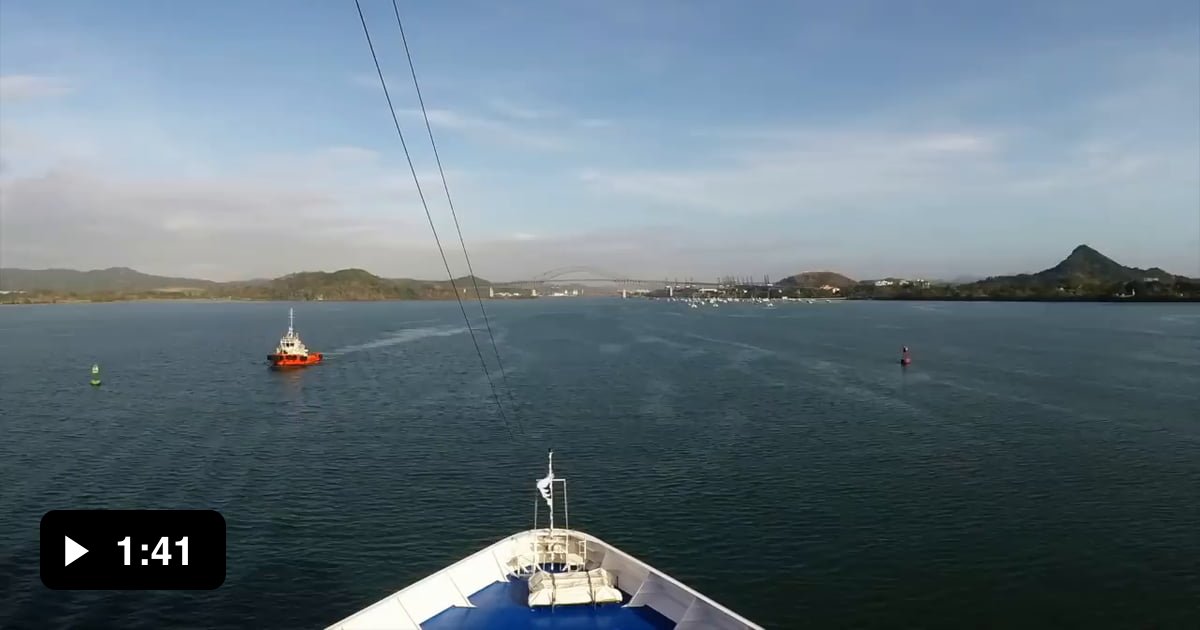 Full transit through the Panama Canal timelapse - 9GAG