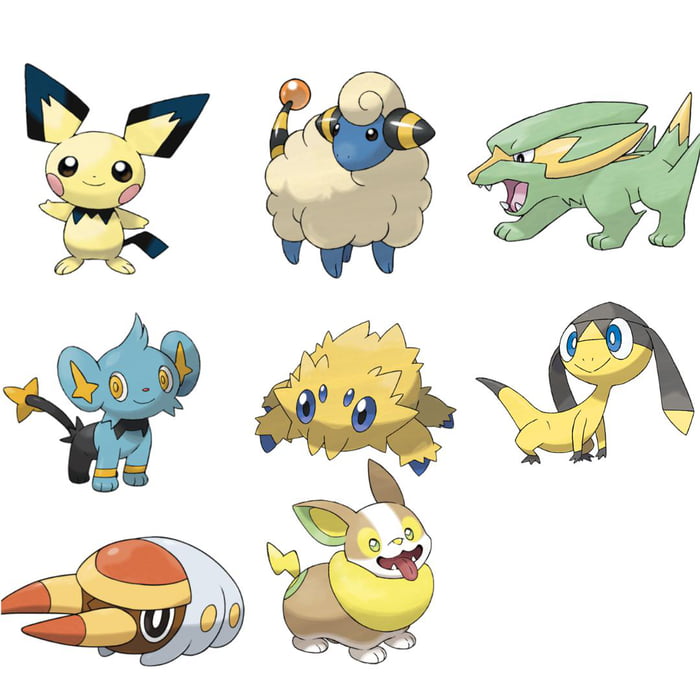 Is it just me or are these the unspoken electric starters of pokemon ...