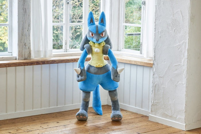 Life size lucario plush - 9GAG