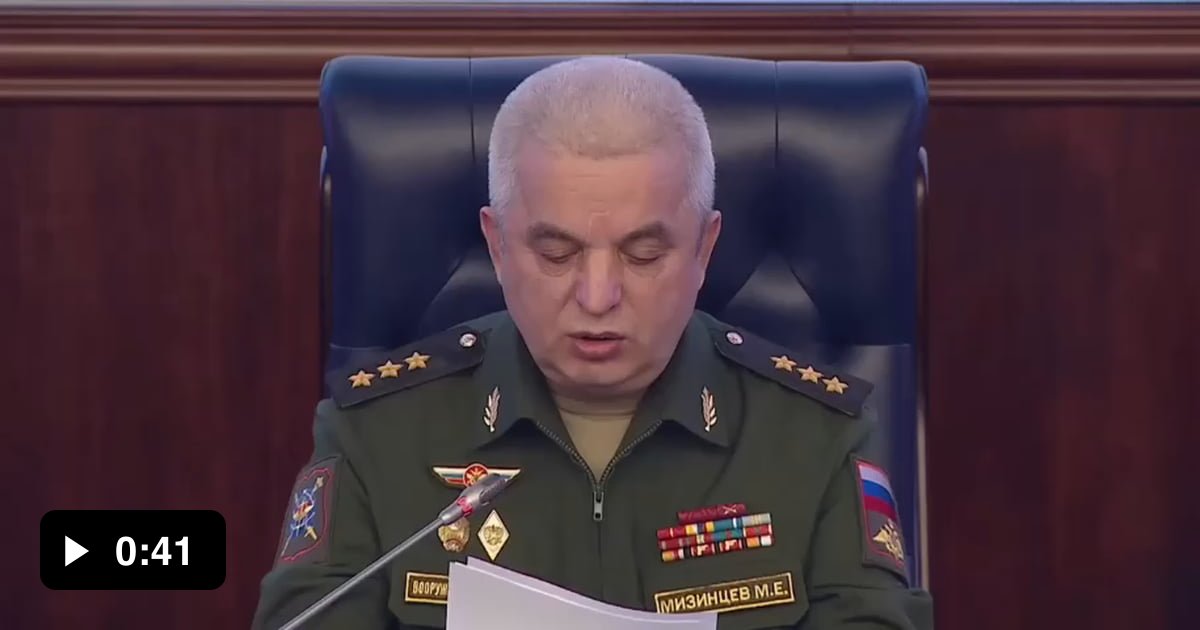 Russian general briefing that in one day the killed 93 “azov fighters ...