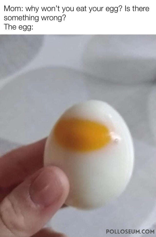 The egg is…..... - 9GAG
