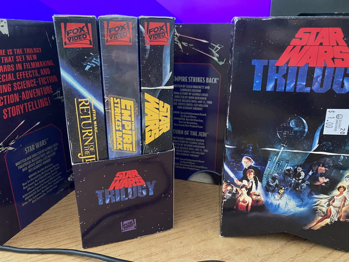 Original VHS trilogy, Empire still in shrink wrap! - 9GAG