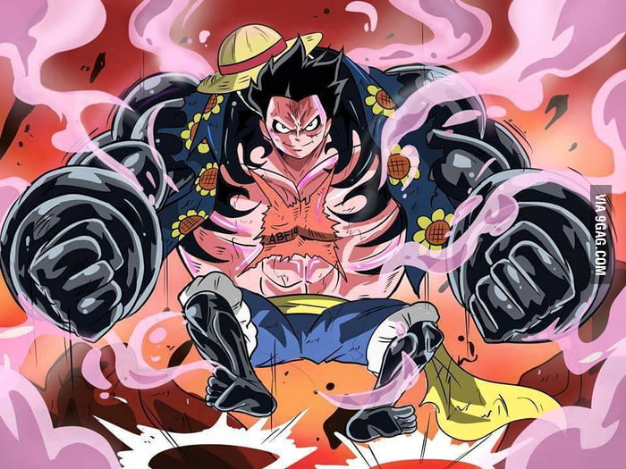 Monkey D. Luffy's Gear Fourth ..... *heavy breathing* - 9GAG