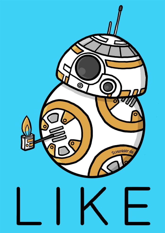 BB-8 giving you a thumb up. - 9GAG