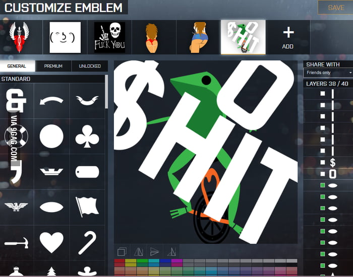 My new emblem in BF4. Much wow - 9GAG