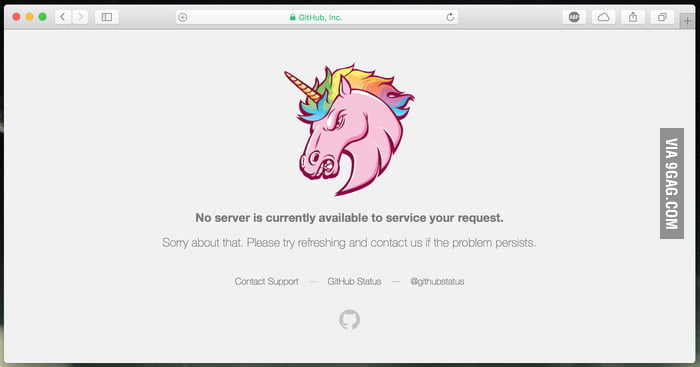 GitHub out of order view - 9GAG