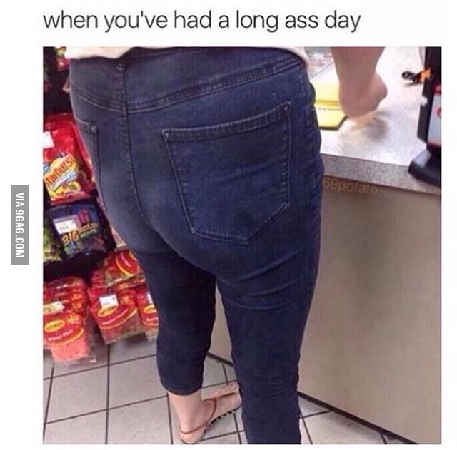 This Girl Mustve Had A Really Long Ass Day 9gag