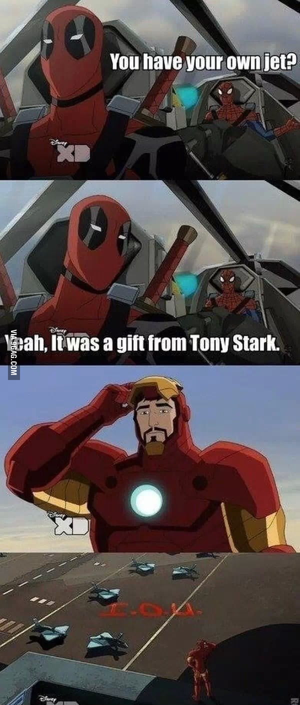 Deadpool Tony Stark Awesome 9GAG