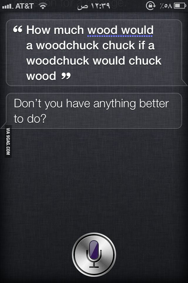 Ouch.. You hurt my feelings Siri 9GAG