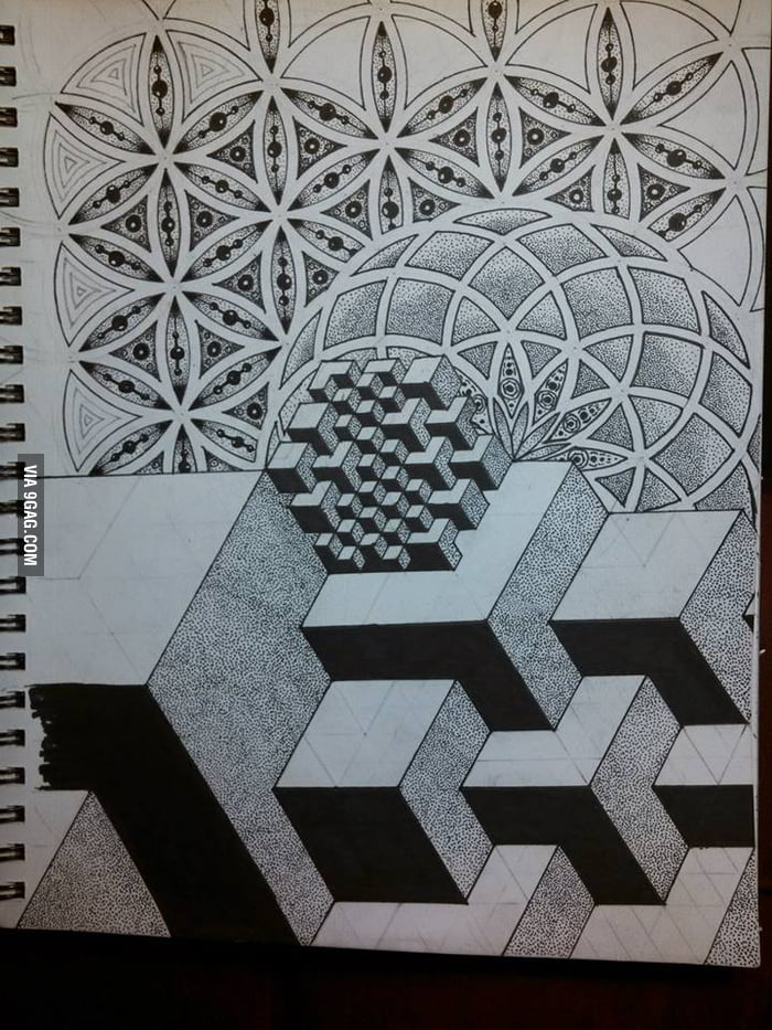A buddy of mine likes to draw in class. - 9GAG