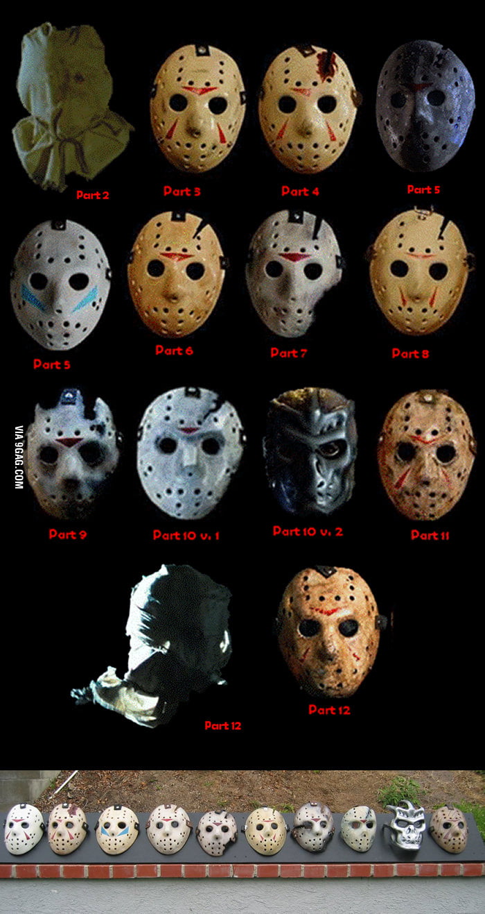 friday the 13th all masks - all friday the 13th films