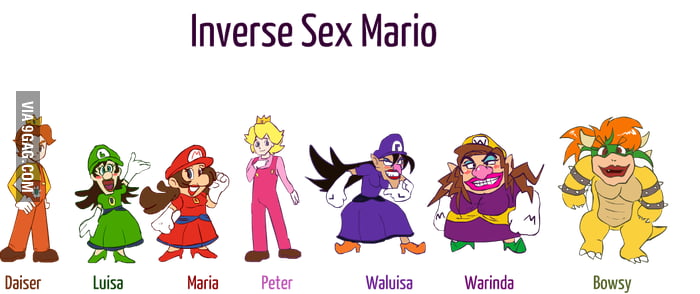 If Mario Characters Had Inverse Sex 9gag 