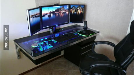 This Idea Is Way Better Then That Other Glass Computer Desk 9gag