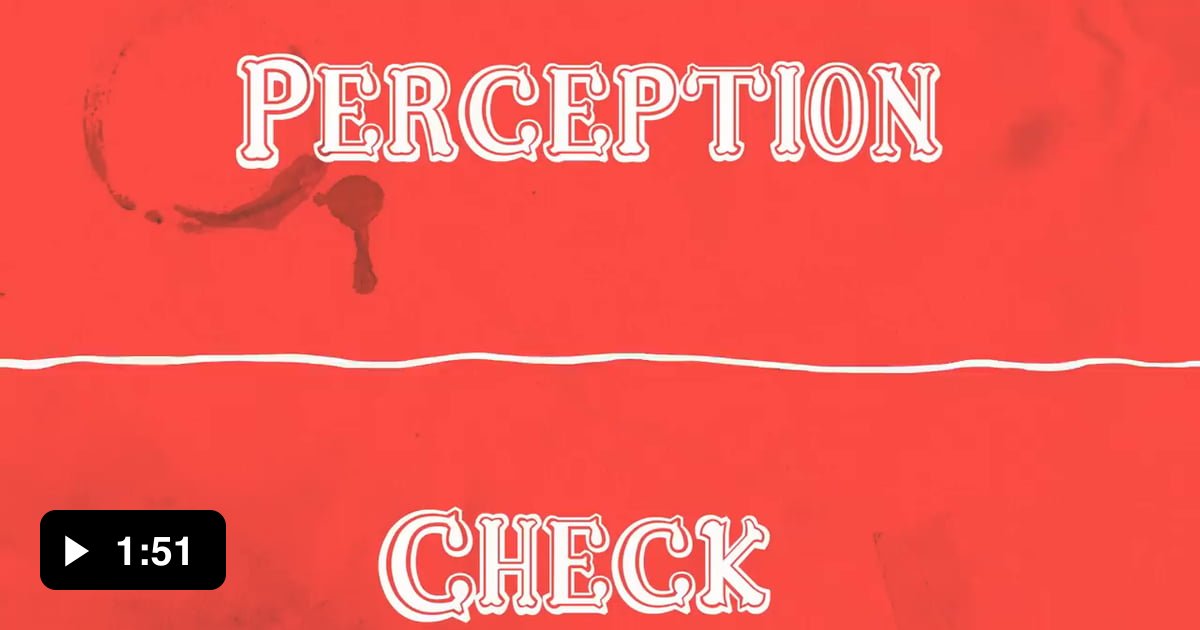 Perception Check (Tom Cardy; animation by LankyMF) - 9GAG