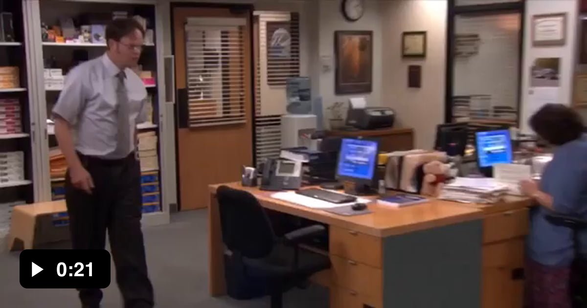 Dwight grabs Jim's junk... 9GAG