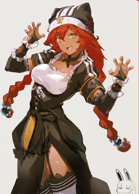 Does Anyone Know If She Actually Has Wolf Ears Since She S A Werewolf Or Is Her Cap Just Shaped Like That 9gag