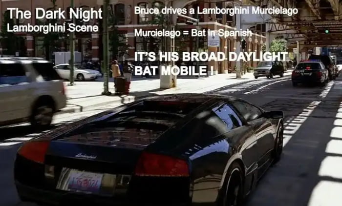 bruce wayne lamborghini dark knight