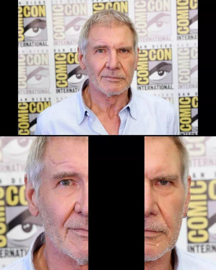 Harrison Ford Can Be Happy And Angry At The Same Time Gag