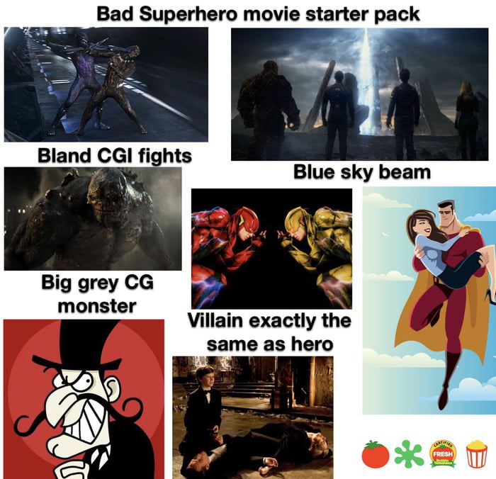 The “Bad Superhero movie starter pack” - 9GAG