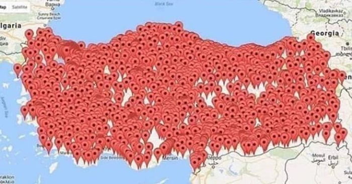 A Small Portion Of The Official Kebab Restaurants In Turkey Gag