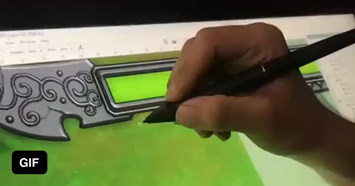 This game dev drawing an asset of a user interface - 9GAG