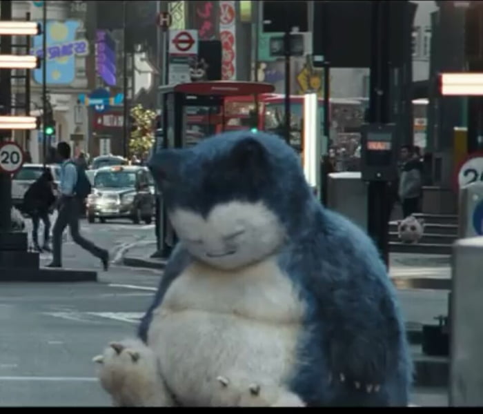 Detective Pikachu, Snorlax is 2.10 M tall and weighs 460kg.. guess the