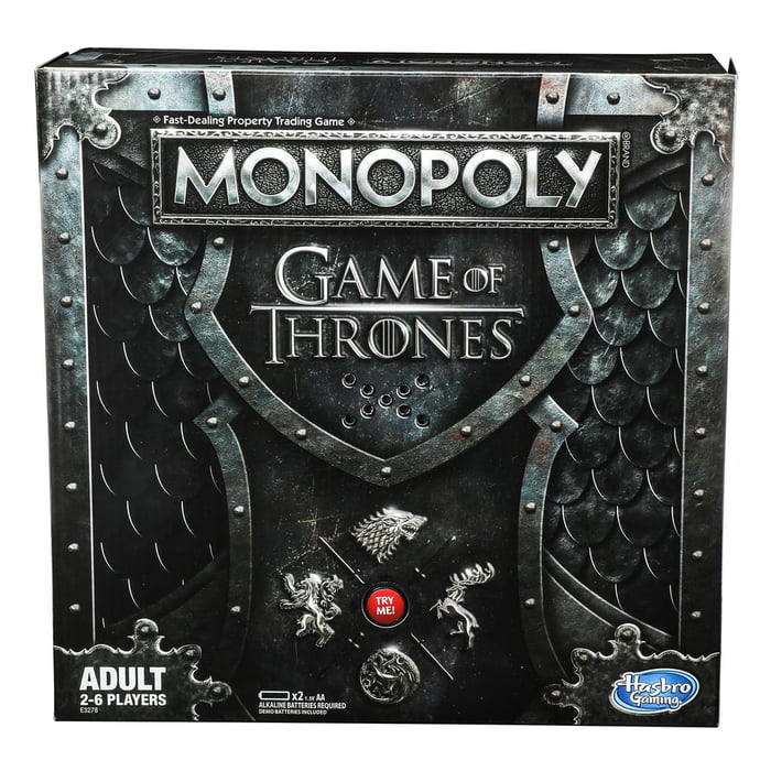 new monopoly game of thrones will play the theme song while you play the game - gra monopoly fortnite hasbro
