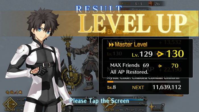 Finally Made It To Max Level On Fgo Been Around Since Around Valentines Event Logged In Every Day Since Fate Grand Order 9gag