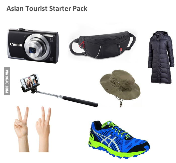Asian Tourist starter pack - Meme.