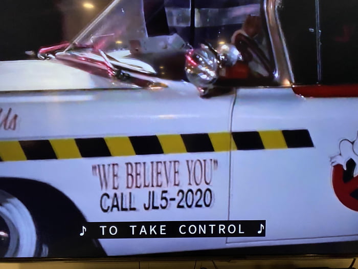 The Ecto 1A in Ghostbusters II (1989) has the phone number “JL52020