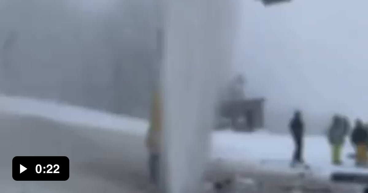 Busted pipe in Beech mountain, the people are not only getting blasted