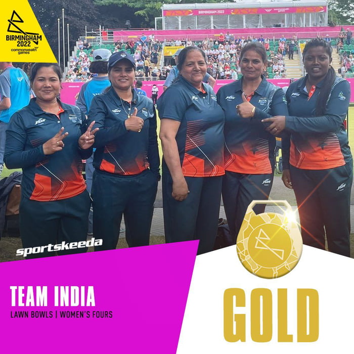 India win historic lawn bowls gold at Commonwealth Games 2022, beat