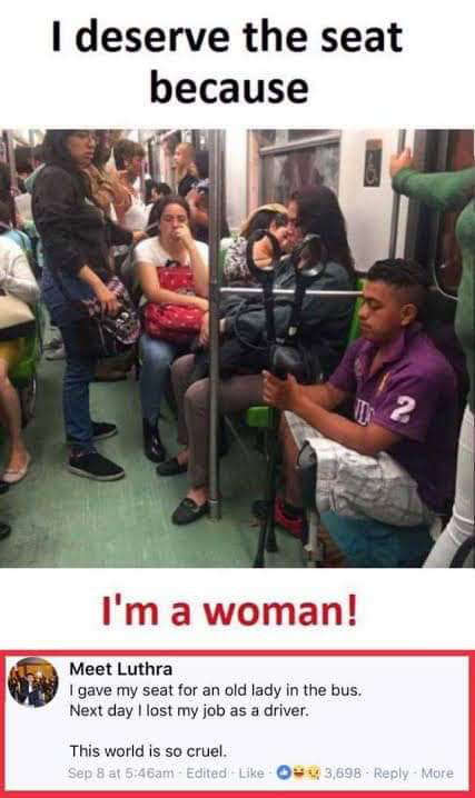 Feminist be like, i dont care if you dont have a leg - 9GAG