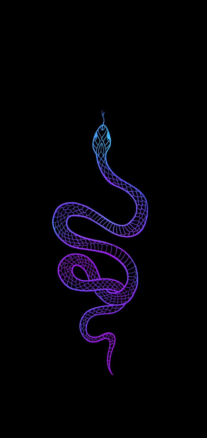 Dark Purple Snake (1440x3040) - 9GAG