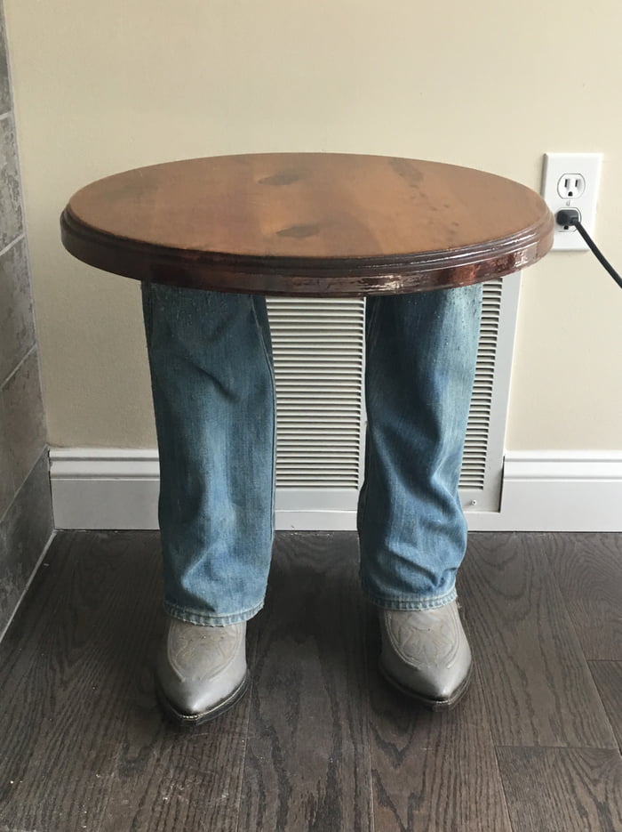 A table with actual legs 9GAG