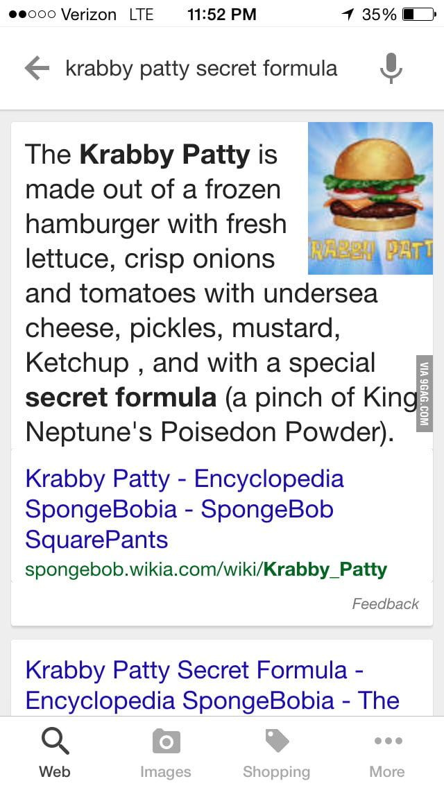 spongebob squarepants krabby patty secret formula
