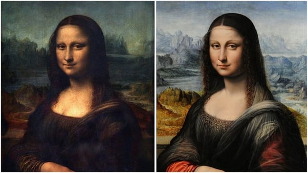 While there are many copies of Mona Lisa, the one on the right was ...