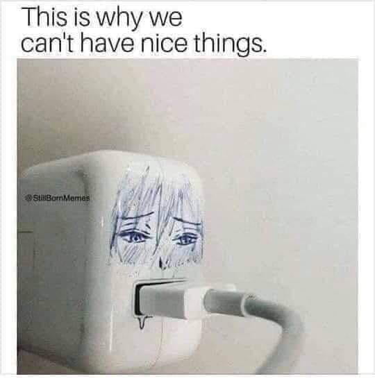 Weeb Phone Charger 9gag 4152